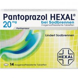 PANTOPRAZOL HEXAL b.Sodbrennen magensaftres.Tabl. 14 St.