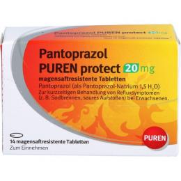 PANTOPRAZOL PUREN protect 20 mg magensaftres.Tabl. 14 St.