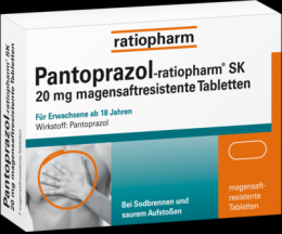 PANTOPRAZOL-ratiopharm SK 20 mg magensaftres.Tabl. 14 St