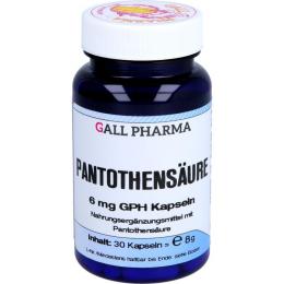 PANTOTHENSÄURE 6 mg GPH Kapseln 30 St.