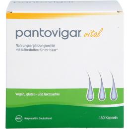 PANTOVIGAR vital Kapseln mit Nährstoffen für Haare 180 St.