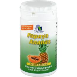 PAPAYA ANANAS Enzym Kapseln 60 St.