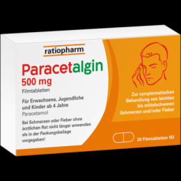PARACETALGIN 500 mg Filmtabletten 20 St