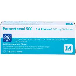 PARACETAMOL 500-1A Pharma Tabletten 10 St.