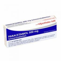 PARACETAMOL 500 mg Die Apotheke hilft Tabletten 20 St