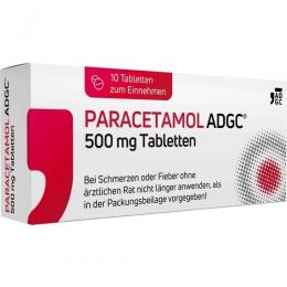 PARACETAMOL ADGC 500 mg Tabletten 10 St.