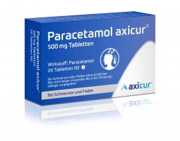 PARACETAMOL axicur 500 mg Tabletten 20 St Tabletten