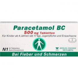 PARACETAMOL BC 500 mg Tabletten 10 St.