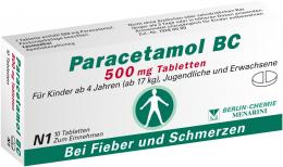 Ein aktuelles Angebot für PARACETAMOL BC 500 mg Tabletten 10 St Tabletten Kopfschmerzen & Migräne - jetzt kaufen, Marke Berlin-Chemie AG.