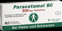 PARACETAMOL BC 500 mg Tabletten 20 St