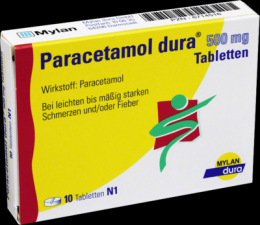 PARACETAMOL dura 500 mg Tabletten 10 St