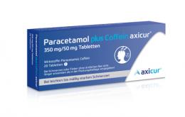 PARACETAMOL plus Coffein axicur 350 mg/50 mg Tabl. 20 St