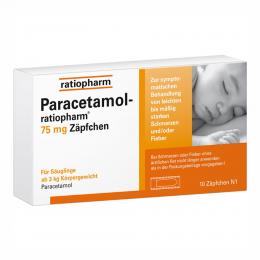 Paracetamol-ratiopharm 75 mg Zäpfchen 10 St Suppositorien