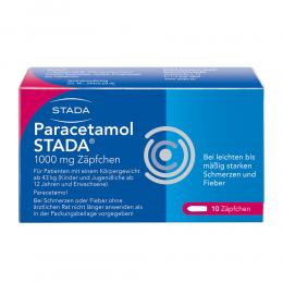 Paracetamol STADA 1000 mg Zäpfchen 10 St Suppositorien