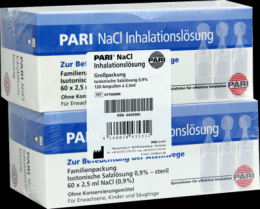 PARI NaCl Inhalationslsung Ampullen 120X2.5 ml