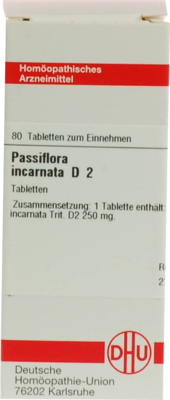 PASSIFLORA INCARNATA D 2 Tabletten 80 St
