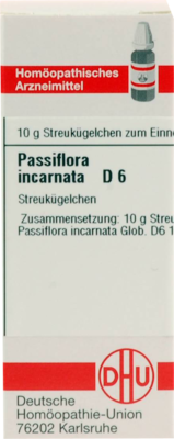 PASSIFLORA INCARNATA D 6 Globuli 10 g