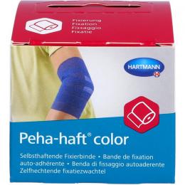 PEHA-HAFT Color Fixierbinde 4 cmx4 m blau 1 St.