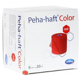 PEHA-HAFT Color Fixierbinde latexf.6 cmx20 m rot 1 St Binden