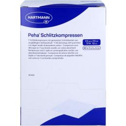 PEHA SCHLITZKOMPRESSEN 7,5x7,5 cm steril 100 St.