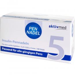 Ein aktuelles Angebot für PEN NADELN Universal 5 Kanülen 0,23x5 mm 32 G 100 St Kanüle Diabetikerbedarf - jetzt kaufen, Marke Aktivmed GmbH.