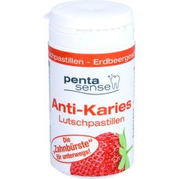 PENTA-SENSE Anti-Karies Lutschpastillen Erdbeere 30 St.