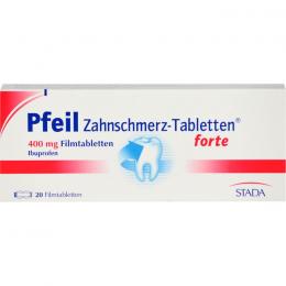 PFEIL Zahnschmerz-Tabletten forte Filmtabletten 20 St.