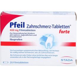 PFEIL Zahnschmerz-Tabletten forte Filmtabletten 20 St.