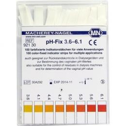 PH-FIX Indikatorstäbchen pH 3,6-6,1 100 St.