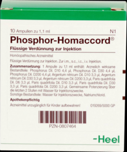 PHOSPHOR HOMACCORD Ampullen 10 St