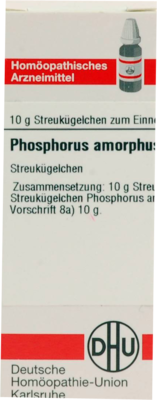 PHOSPHORUS AMORPHUS D 12 Globuli 10 g