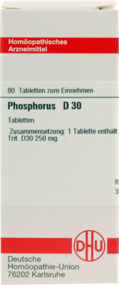 PHOSPHORUS D 30 Tabletten 80 St