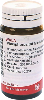 PHOSPHORUS D 8 Globuli 20 g
