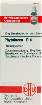 PHYTOLACCA D 4 Globuli 10 g