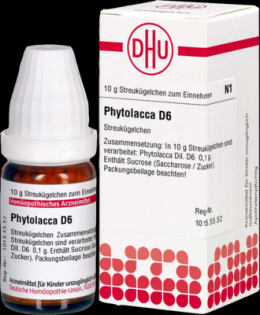PHYTOLACCA D 6 Globuli 10 g