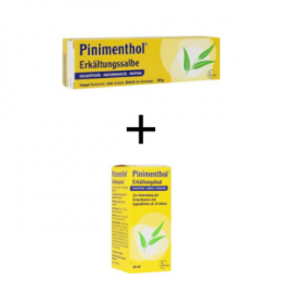 PINIMENTHOL Erkältungssalbe 50 g + Erkältungsbad  30 ml