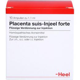 PLACENTA SUIS Injeel forte Ampullen 10 St.