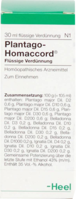 PLANTAGO HOMACCORD Tropfen 30 ml