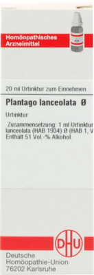 PLANTAGO LANCEOLATA Urtinktur 20 ml