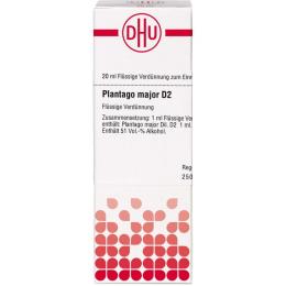 PLANTAGO MAJOR D 2 Dilution 20 ml