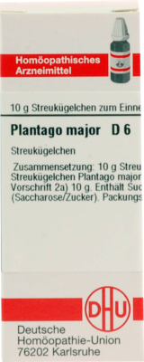 PLANTAGO MAJOR D 6 Globuli 10 g