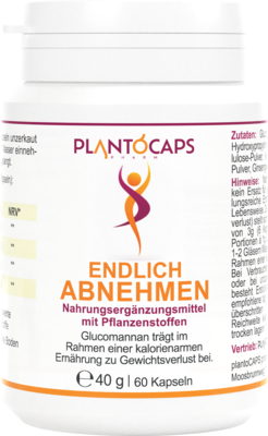 PLANTOCAPS Endlich Abnehmen Kapseln 40 g