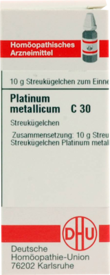 PLATINUM METALLICUM C 30 Globuli 10 g