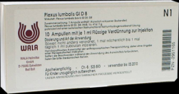 PLEXUS LUMBALIS GL D 8 Ampullen 10X1 ml
