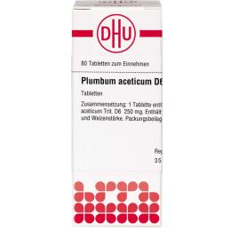 PLUMBUM ACETICUM D 6 Tabletten 80 St.