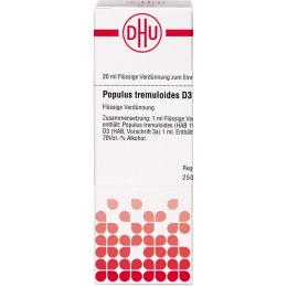 POPULUS TREMULOIDES D 3 Dilution 20 ml