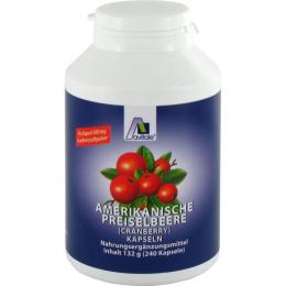PREISELBEERE amerikanisch 400 mg Kapseln 240 St. (132 g)