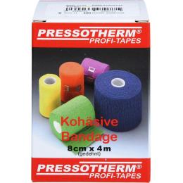 PRESSOTHERM Kohäsive Bandage 8 cmx4 m gelb 1 St.