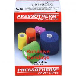 PRESSOTHERM Kohäsive Bandage 8 cmx4 m rot 1 St.