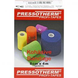 PRESSOTHERM Kohäsive Bandage 8 cmx4 m schwarz 1 St.